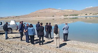 Çayırlı'da gölete yavru balık bırakıldı