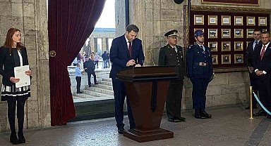 CHP lideri Özel ve SPD Eş Genel Başkanı Lars Klingbeil'den Anıtkabir'e ziyaret