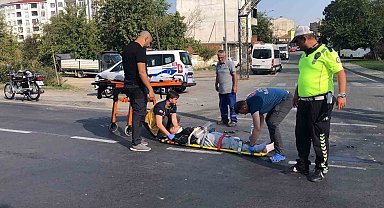 Çorlu'da trafik kazası: 1 yaralı