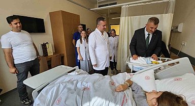 Cumhurbaşkanı Erdoğan'ın açılışını yaptığı hastanede ilk bebek doğdu