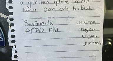 Depremi yaşayan köy çocuklarından AFAD'a duygulandıran not