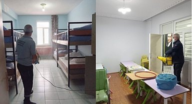Durankaya'da kreş ve pansiyonlar ilaçlandı