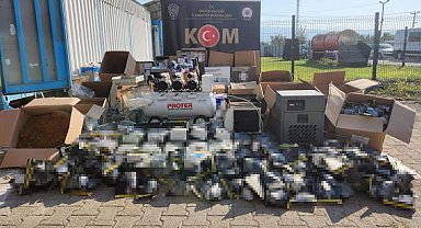 Düzce'de 239 bin adet dolu ve boş makaron ele geçirildi