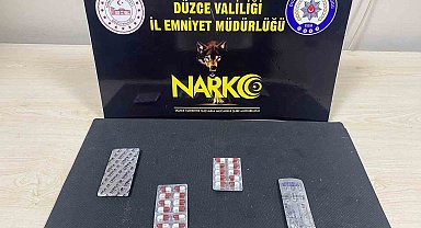 Düzce'de uyuşturucu hap ele geçirildi, 1 kişi tutuklandı