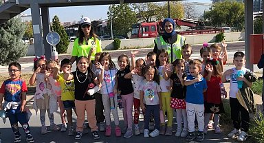 Edirne'de miniklere oyunlarla trafik eğitimi verildi