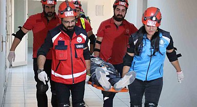 Elazığ'da deprem ve yangın tatbikatı