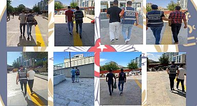 Elazığ'da kesinleşmiş hapis cezası bulunan 99 şüpheli tutuklandı