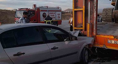 Elazığ'da trafik kazası: 2 yaralı