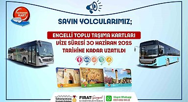 Engelli toplu taşıma kartlarının vizesi uzatıldı