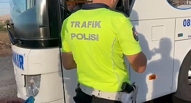 Ergani Bölge Trafik Denetleme ekipleri 16 günde 202 adet otobüs denetledi