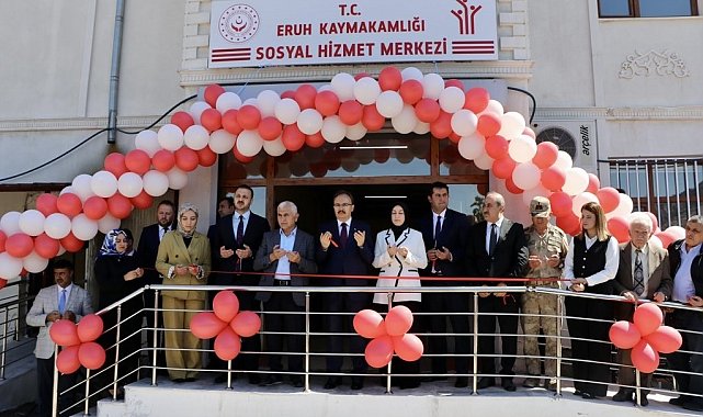 Eruh'ta Sosyal Hizmet Merkezi açıldı