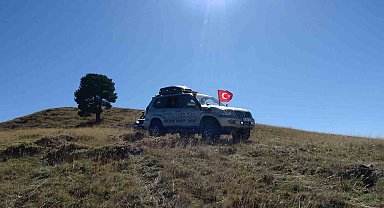 Erzurum'da off-roadçular "Yaza veda, kışa merhaba" dedi