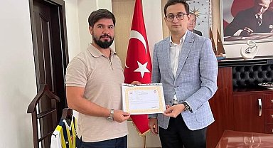 Feke'de başarılı polislere belge verildi