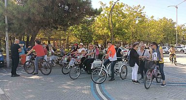 Filyos'ta "Narin'ler Ölmesin, Çocuklar Yaşasın" temalı bisiklet turu düzenlendi
