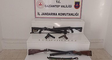Gaziantep'te 19 adet ruhsatsız silah ele geçirildi