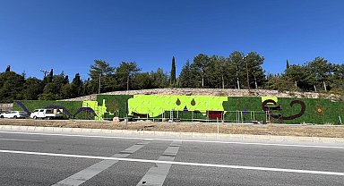 Gediz'de dikey bahçe çalışmasında sona gelindi