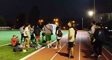Gediz'de gece antrenmanları başladı