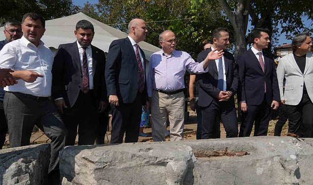 Genel Başkan İleri Konuralp antik kentinde kazı çalışmaları inceledi