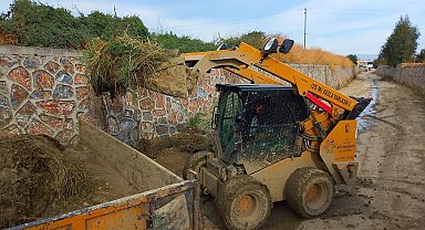 Germencik Belediyesi'nden 'taşkın önleme' temizliği