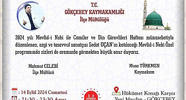 Gökçebey'de Mevlid-i Nebi programı düzenlenecek