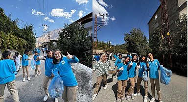 Hakkari'de "Temiz Okulum Temiz Mahallem" temizlik kampanyası