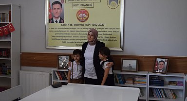 Hatay'da şehidin adının yaşayacağı kütüphaneye Gölcük'ten destek