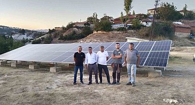 Hisarcık Kutluhallar köyünde GES tesisi faaliyete geçti