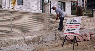 İlkadım'da kaldırımlar daha konforlu hale geliyor