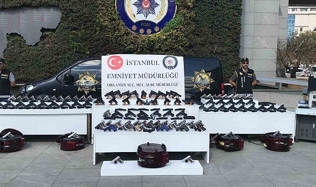 İstanbul'da silah kaçakçılarına operasyon: 227 silah ele geçirildi