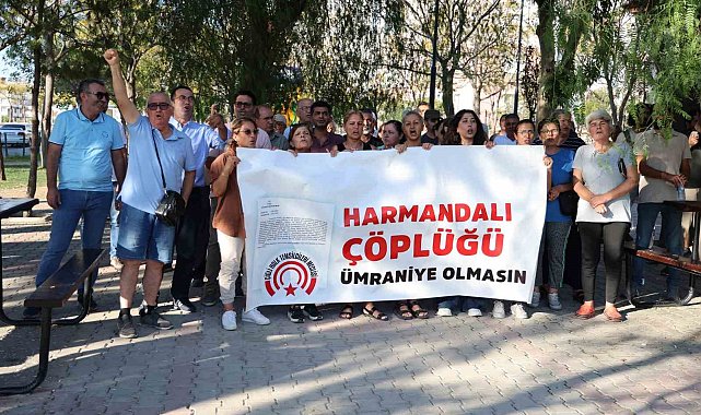İzmirlilerden 'Harmandalı çöplüğü' kapatılsın eylemi