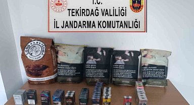 Jandarma Kapaklı'da kaçak tütün ürünleri ele geçirdi
