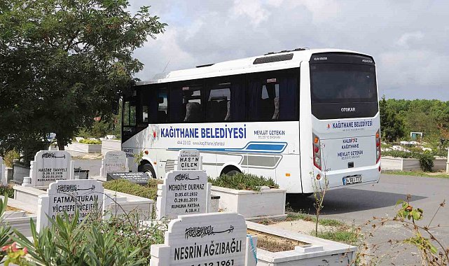Kağıthane Belediyesi'nden mezarlıklara ücretsiz ulaşım