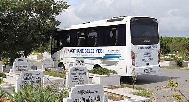 Kağıthane Belediyesi'nden mezarlıklara ücretsiz ulaşım