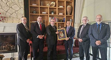 Kanadalı heyet, Tarihi Alan Başkanı İsmail Kaşdemir ile bir araya geldi