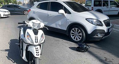 Karaman'da cip ile motosiklet çarpıştı: 1 yaralı