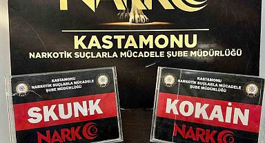 Kastamonu'da uyuşturucuyla yakalanan iki şahıs gözaltına alındı