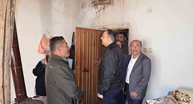 Kaymakam Demir'den depremin merkez üssü köye ziyaret