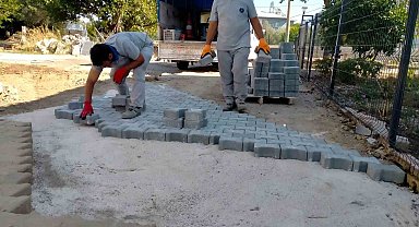 Kemer'de altyapı çalışmaları sürüyor