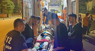 Keşan'da motosiklet ile otomobilin çarpıştığı kazada 2 kişi yaralandı