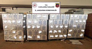 Kırklareli'nde 23 ton 500 litre sahte temizlik malzemesi ele geçirildi
