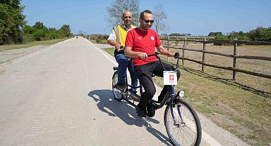 Kızılırmak Deltası'nda artık engelliler de pedal çevirebilecek