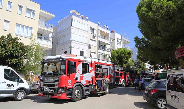 Klimadan çıkan yangın panik yaşattı