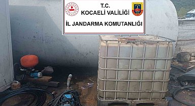 Kocaeli'de 25 bin litre kaçak akaryakıt ele geçirildi