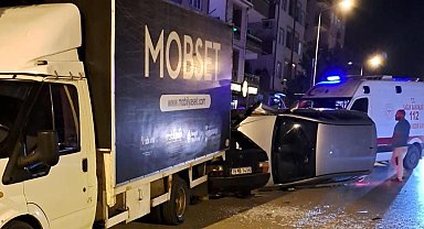 Kontrolden çıktı, park halindeki otomobillere çarptı: 2 yaralı