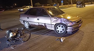 Konya'da otomobil ile motosiklet çarpıştı: 2 yaralı
