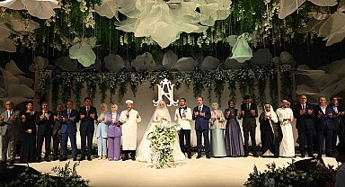 Konya'daki düğün merasiminde üç bakan şahitlik yaptı