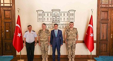 Korgeneral, Tanrıverdi'den Vali Aygöl'e ziyaret
