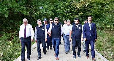 Korugöl tabiat parkına ulaşım çevre korunarak yapılıyor