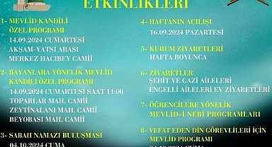 Köyceğiz'de Mevlid-i Nebi ve Camiler ve Din Görevlileri Haftası bir dizi etkinlikle kutlanacak