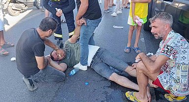 Krize giren tır sürücüsünün kaza yapma anı güvenlik kamerasında